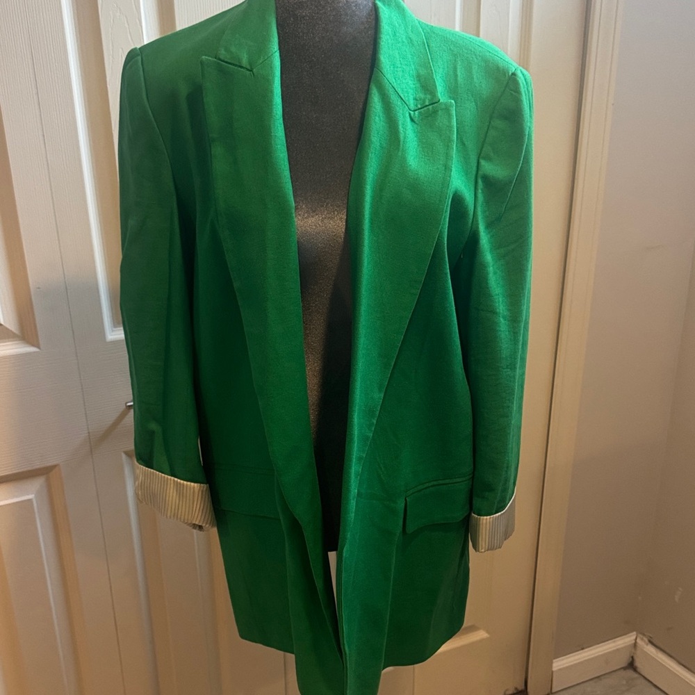 Zara Vibrant Green Blazer